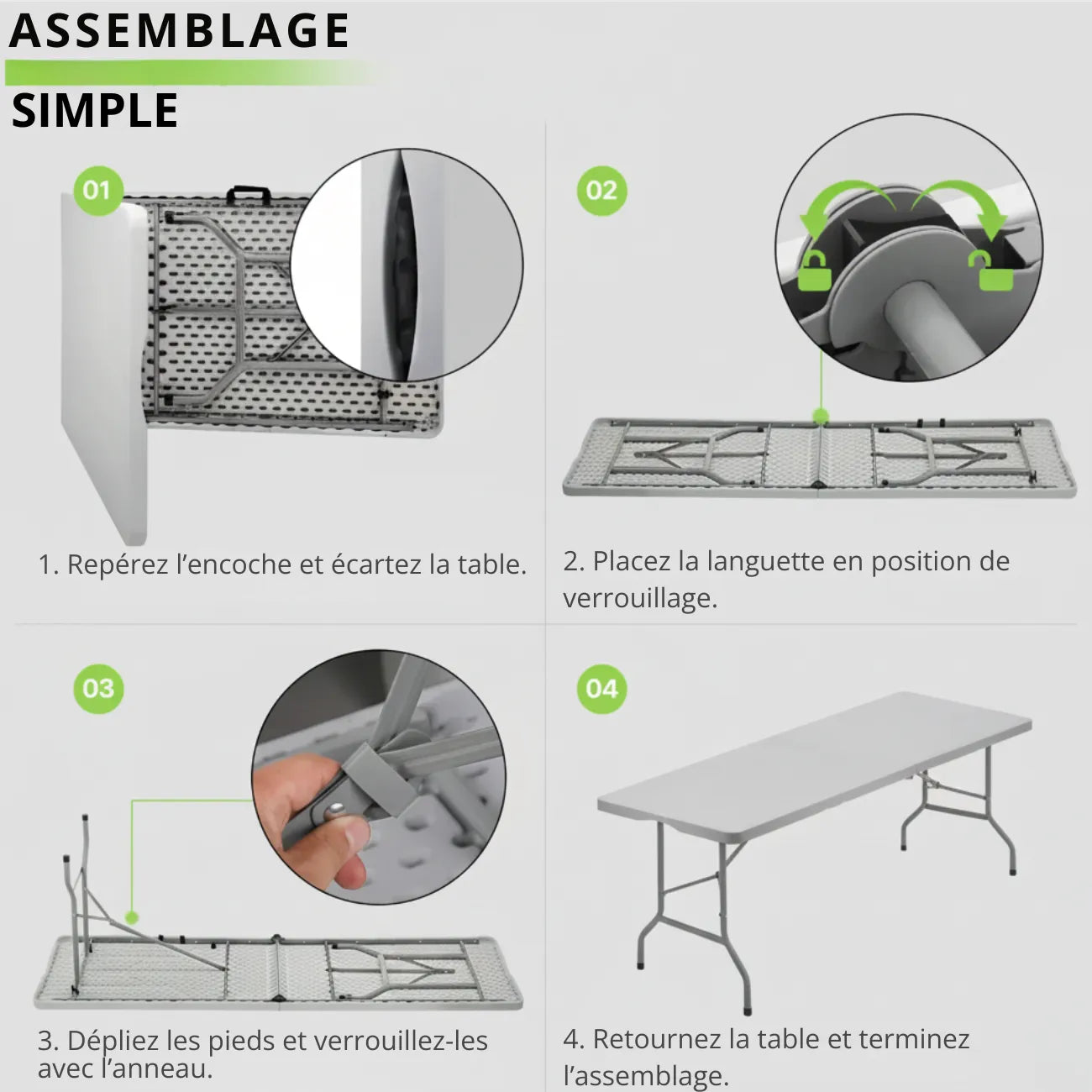 Table Pliante Plastique