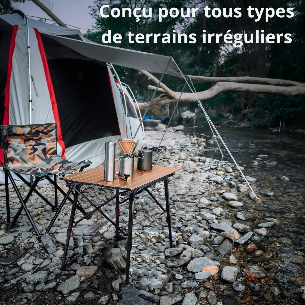 Table de Camping Aluminium Pliante