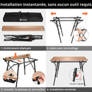Table de Camping Aluminium Pliante