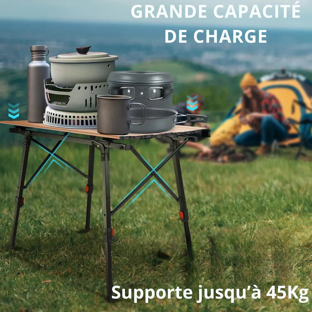 Table de Camping Aluminium Pliante