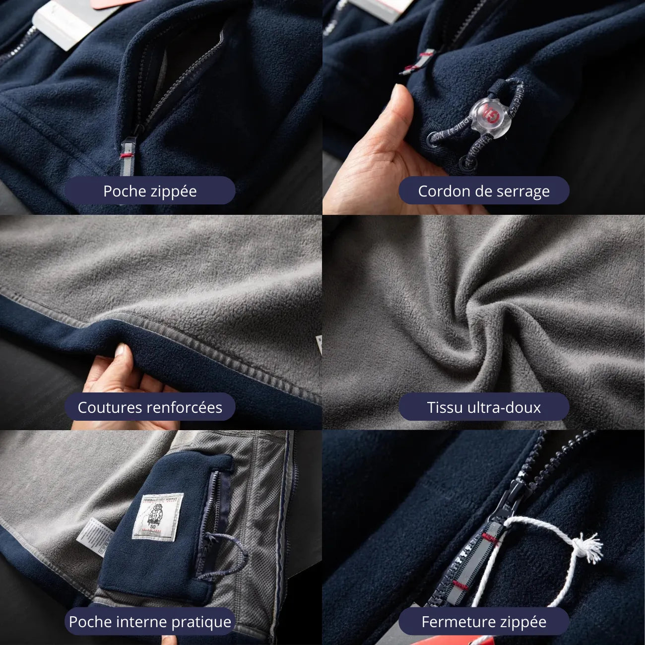 Veste Polaire Chaude Homme