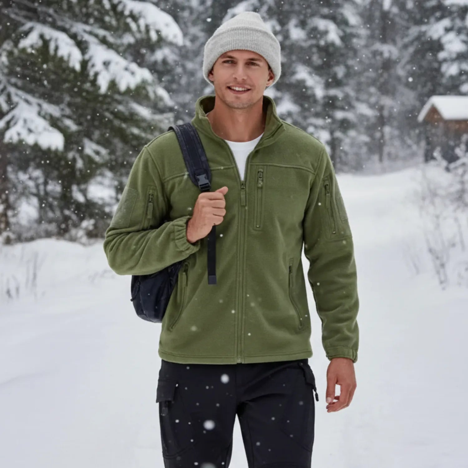 Veste Polaire Chaude de Randonnée