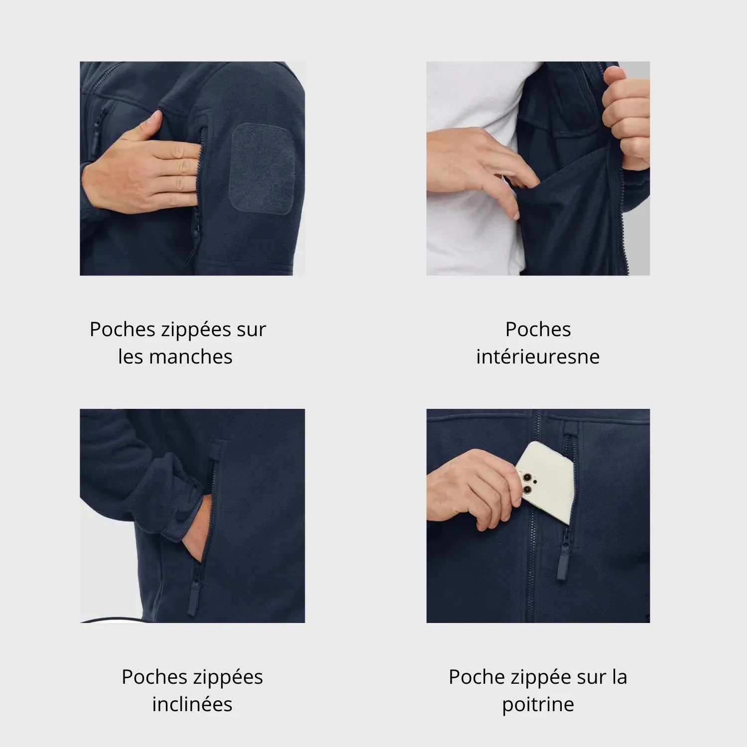 Veste Polaire Chaude de Randonnée