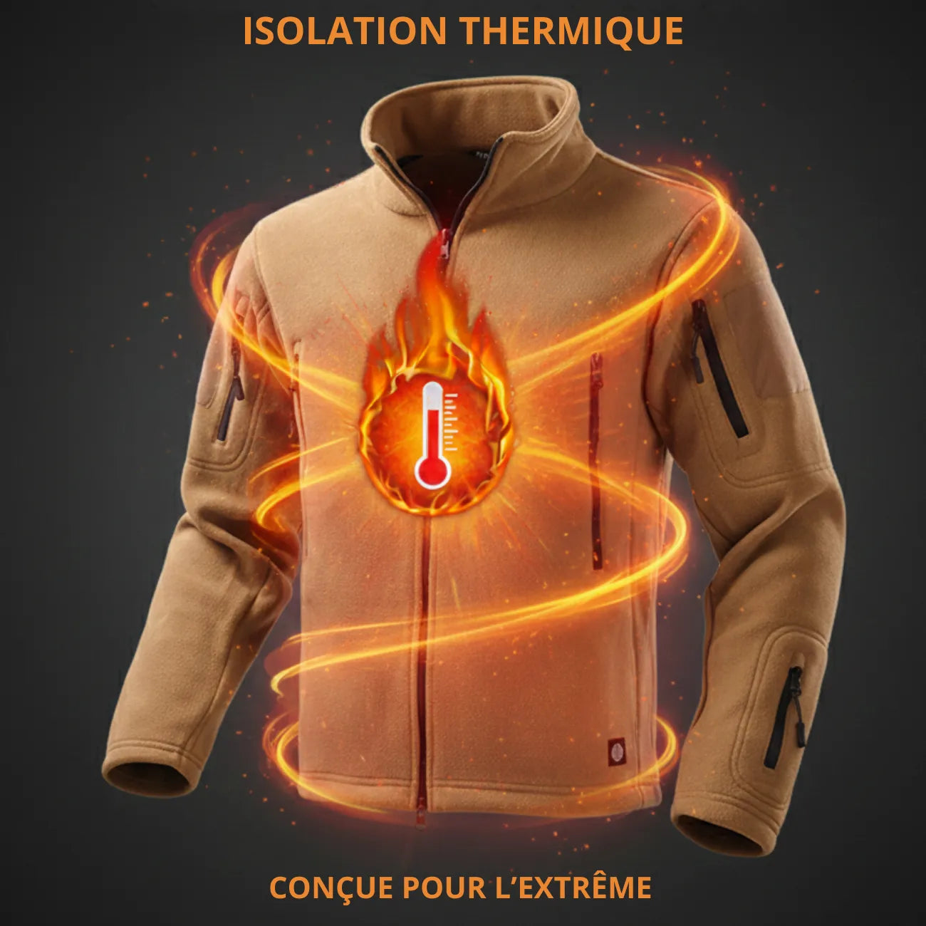 Veste Polaire Homme Zippée