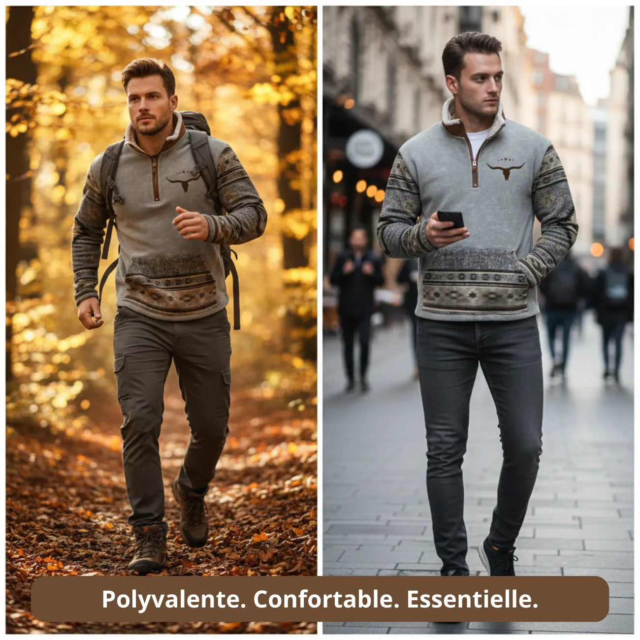 Veste Polaire de Randonnée Imprimée