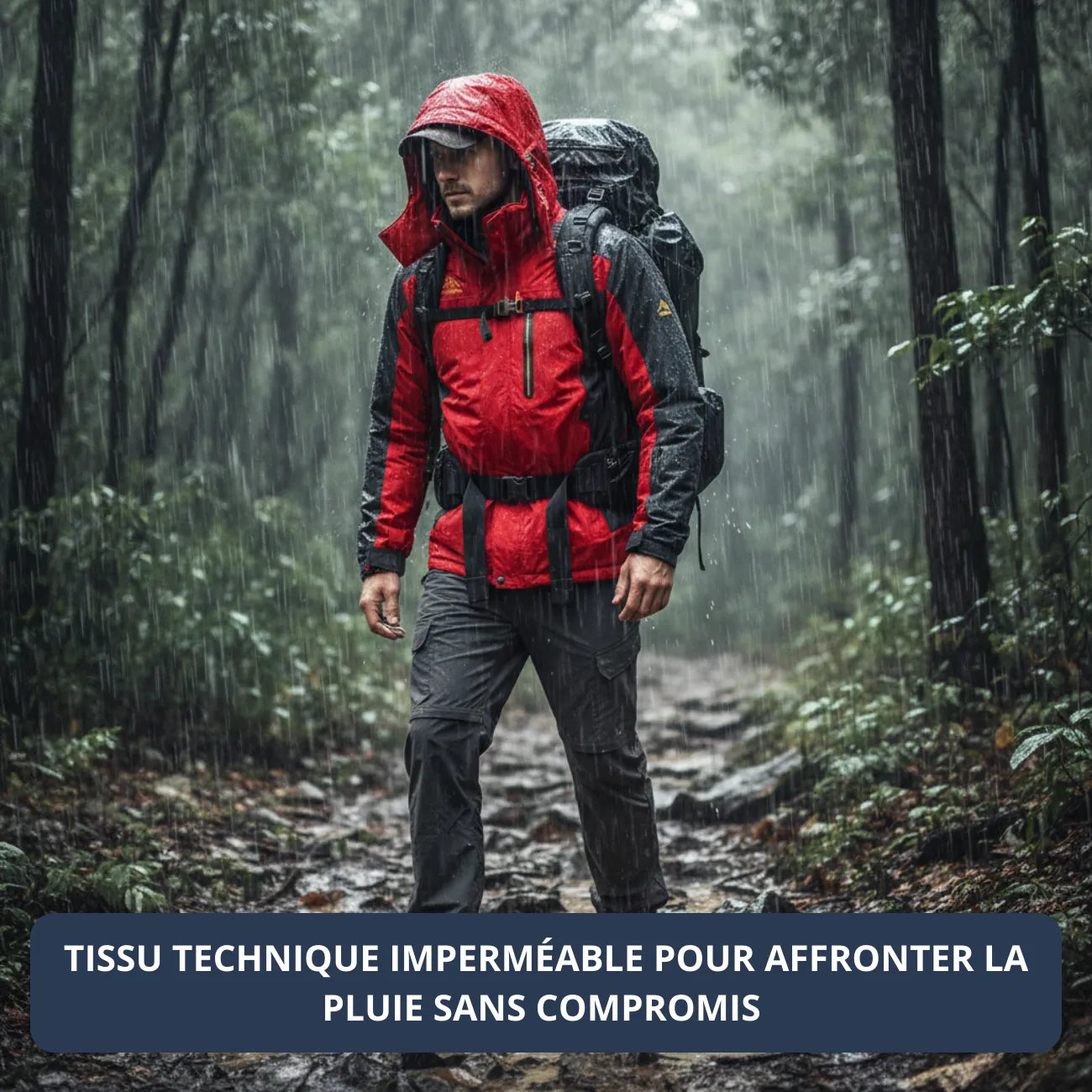 Veste de Randonnée Homme Imperméable