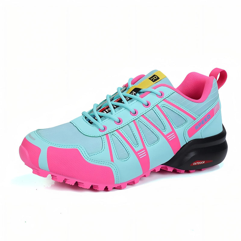 Chaussure Randonnée Femme Légère Bleu et Rose