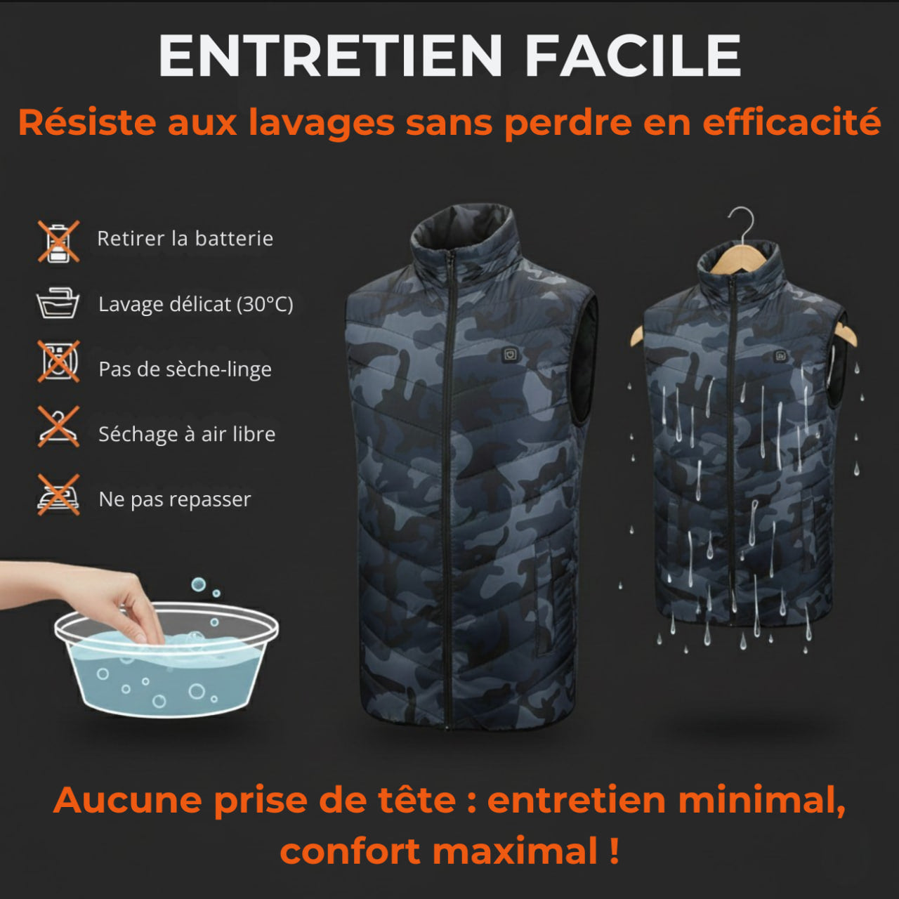 Gilet Chauffant Camouflage