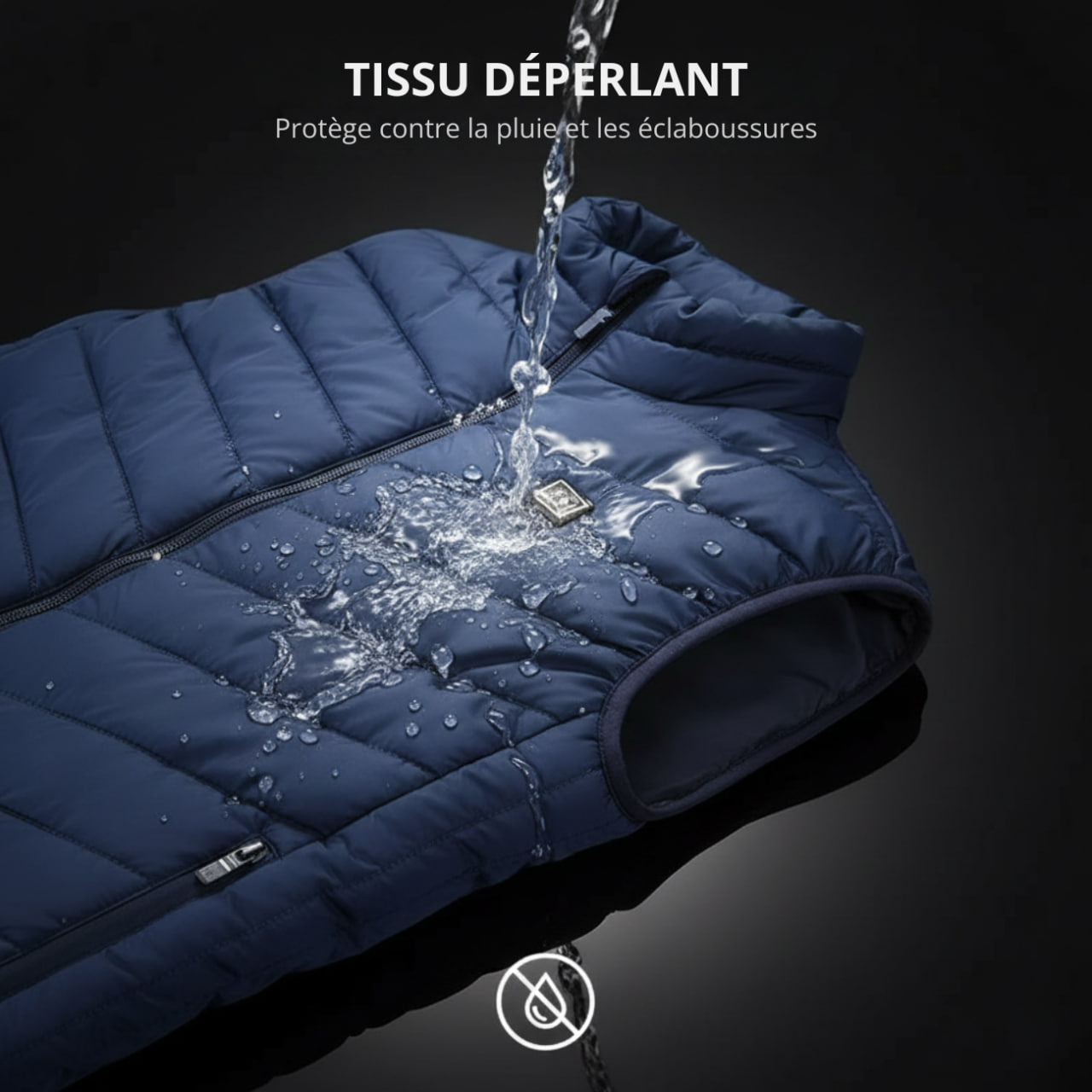 Gilet Chauffant Bleu avec Batterie