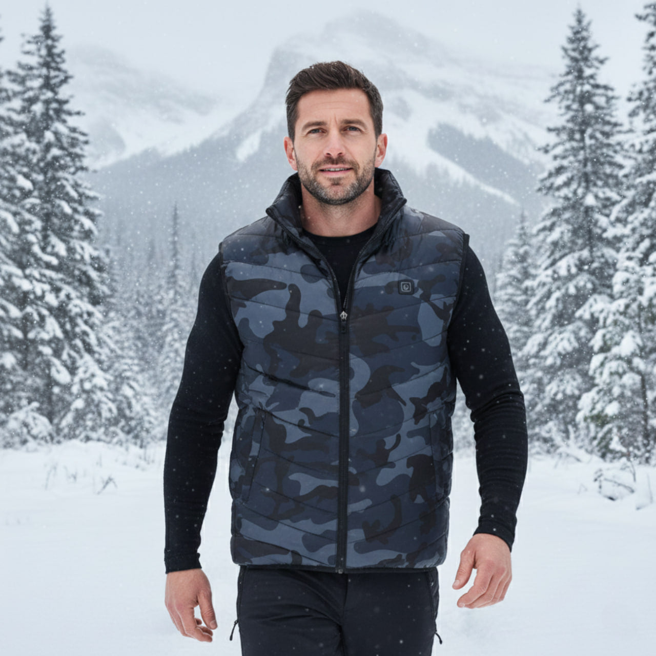 Gilet Chauffant Camouflage