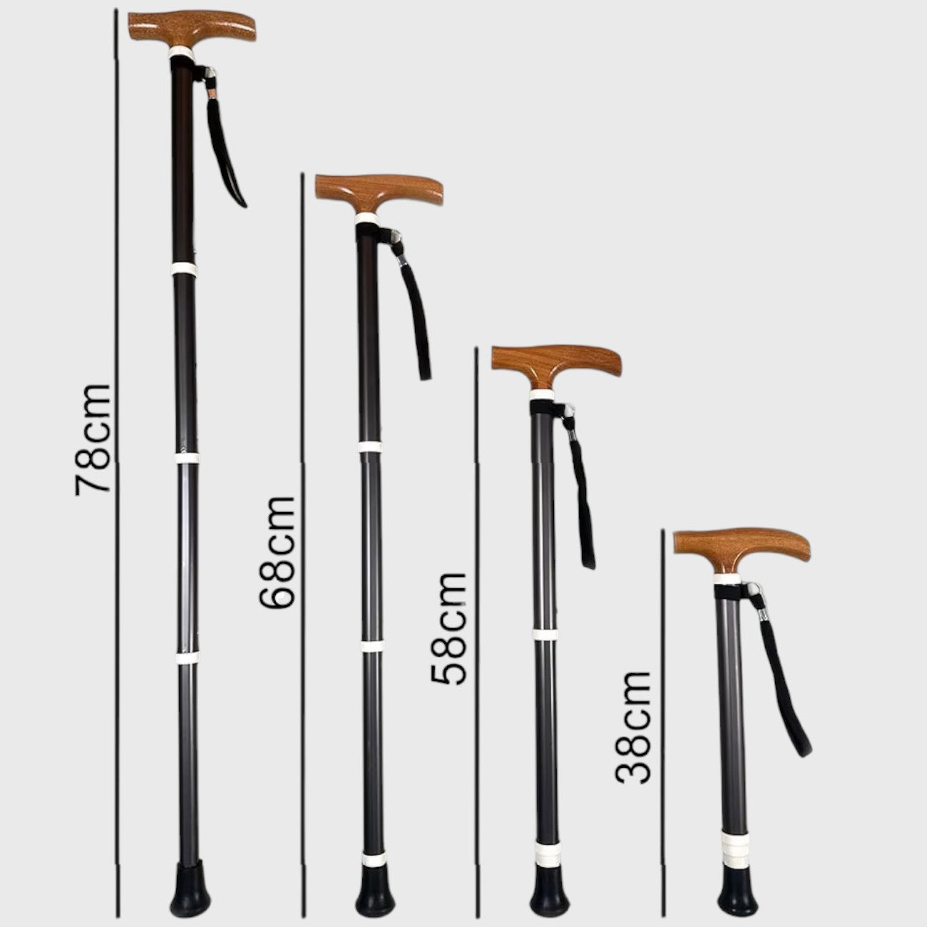 Bâton de Marche avec Béquilles Extensibles